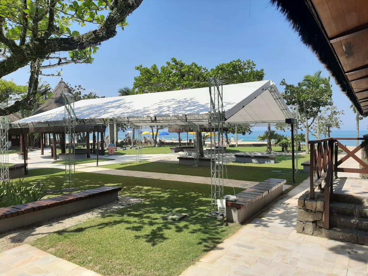 Tenda 5x10 Box Truss Lona Branca