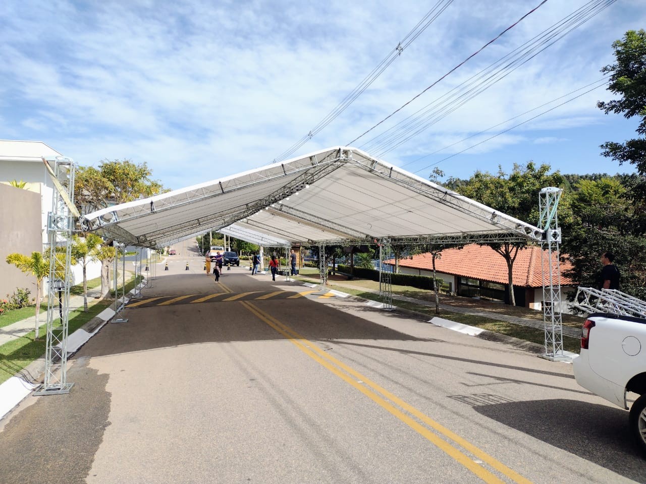 Tenda 10x20 Box Truss Lona Branca