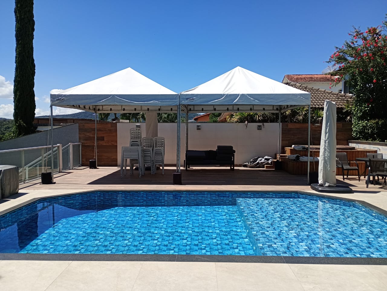 Tenda 3x3 Piramidal Lona Branca