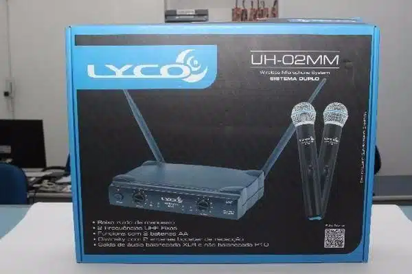 Microfone sem Fio de Mão Duplo