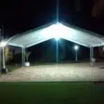 tenda para eventos com iluminação