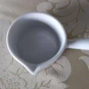 Mini Panela Porcelana 100 ml Branca Couvert Schmidt