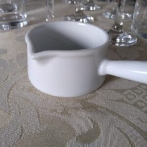 Mini Panela Porcelana 100 ml Branca Couvert Schmidt