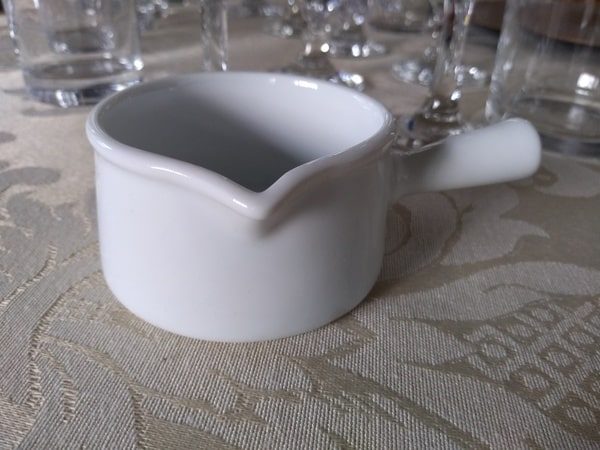 Mini Panela Porcelana 100 ml Branca Couvert Schmidt