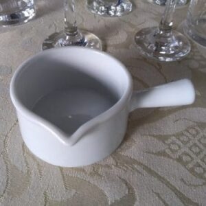 Mini Panela Porcelana 100 ml Branca Couvert Schmidt