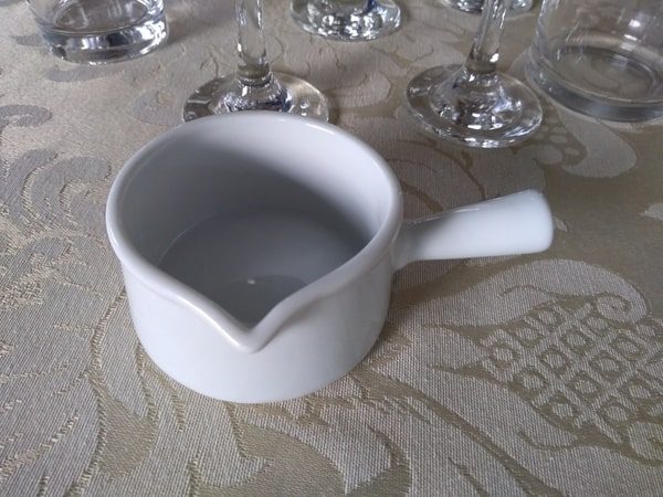 Mini Panela Porcelana 100 ml Branca Couvert Schmidt