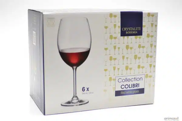 Taças Vinho Cristal Titanium 580ml Bohemia