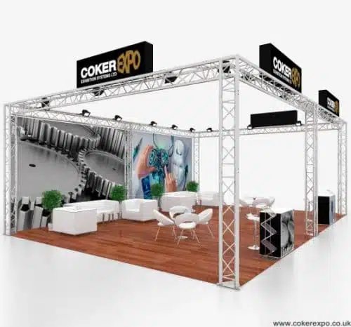 Solicite gratuitamente um orçamento para Nuestra Fiesta Locações e Eventos ... Montagem de Backdrops, Pórticos, Stands, Grids, Tótens, Pódios, Passarela