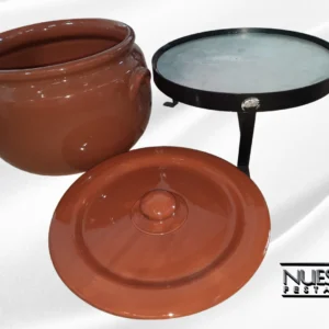 Aluguel de caçarola de barro com tampa para festas e eventos pela Nuestra Fiesta.