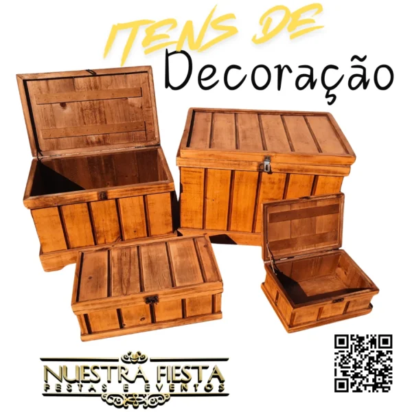 Baú para decoração modelo Império