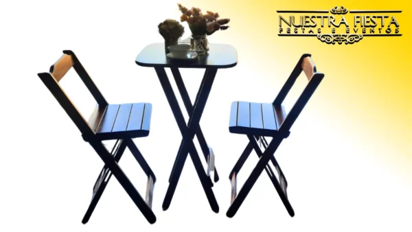 Locação de banquetas bistrô elegantes para eventos pela Nuestra Fiesta.